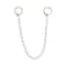 Blue Moon Studio™ 10.25" Silver Bag Chain with Circle Clasps